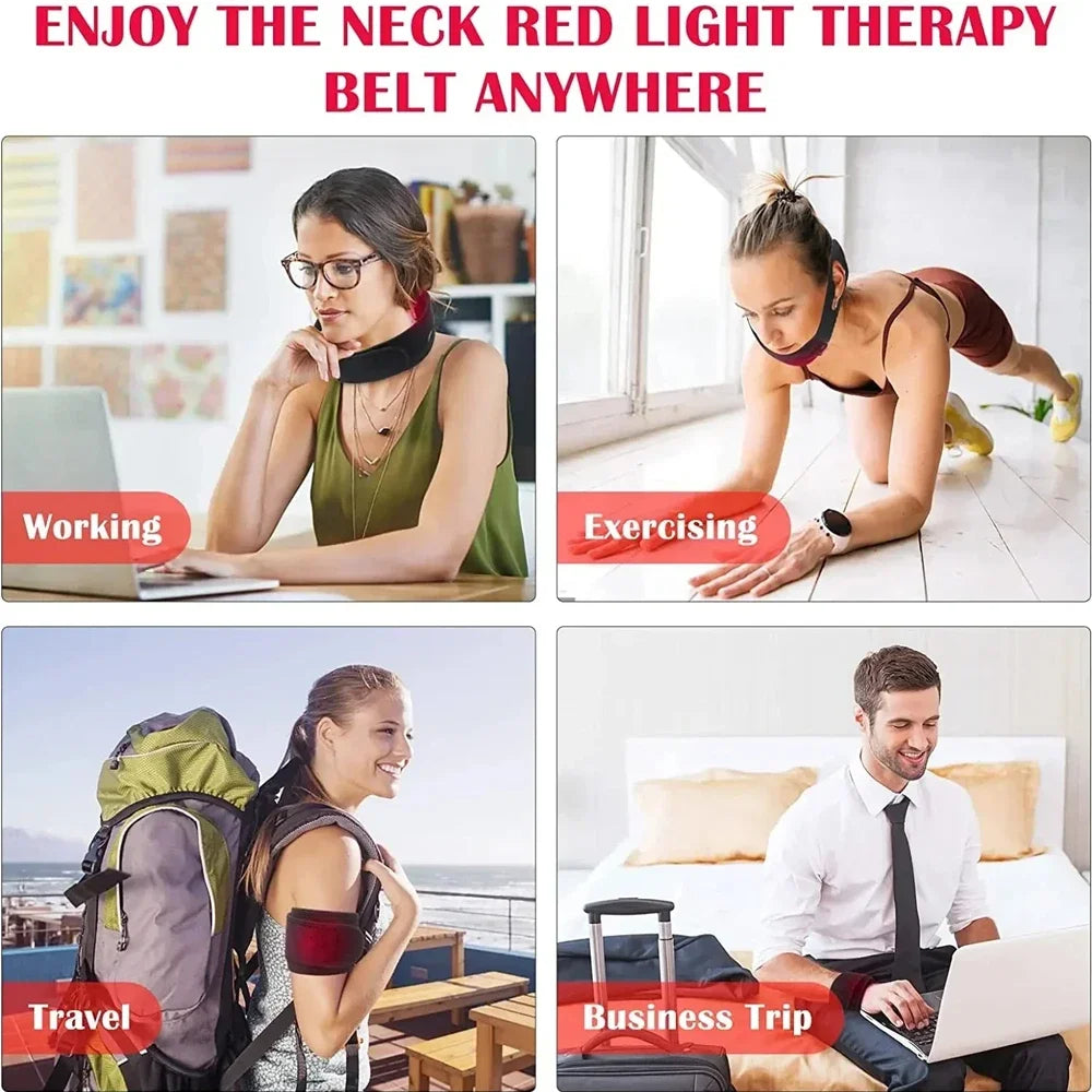 Post-Workout Recovery Belt - Red Light Therapy for Sore Muscles & Faster Healing