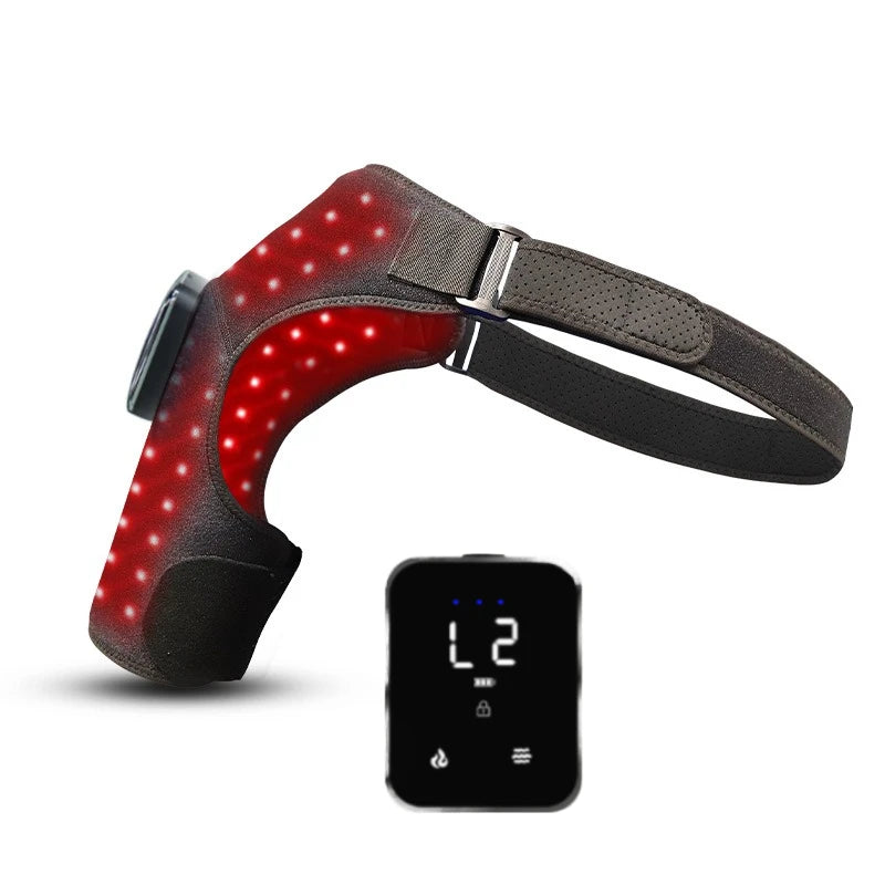 Red Light Therapy Shoulder Brace,660&850 nm Infrared Therapy Wrap with Pulse Therapy for Shoulder Pain Relief(Cordless or Wired)