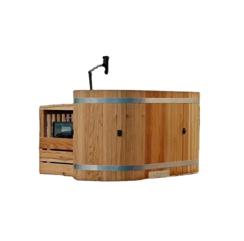 Hot Sales Cold Plunge Tub With Chiller Ice For Sports Recovery Portable Outdoor Wooden Ice Bath Tub