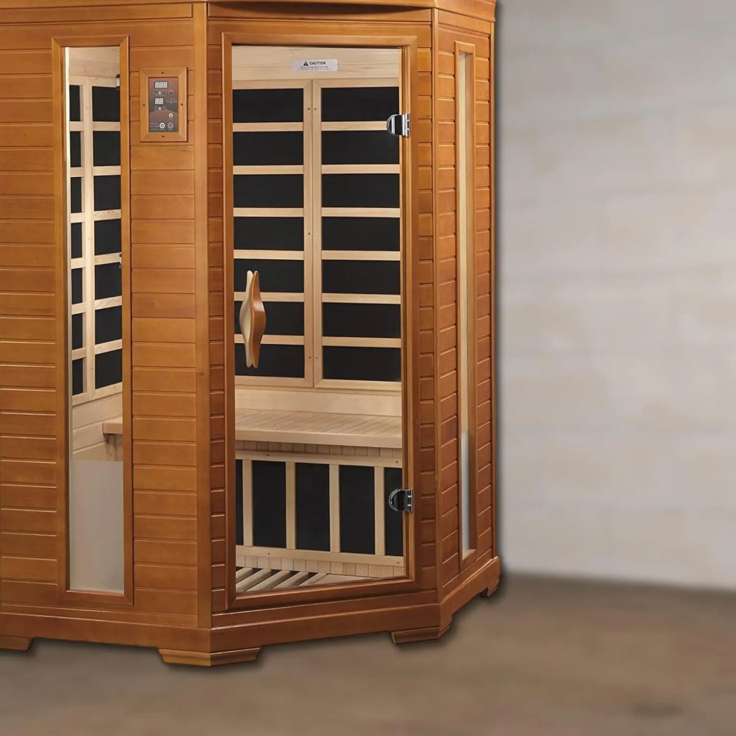 2 Person Infrared Corner Sauna for Home Low EMF Indoor Saunas Full Size Indoor Personal Spa help you unwind and relax
