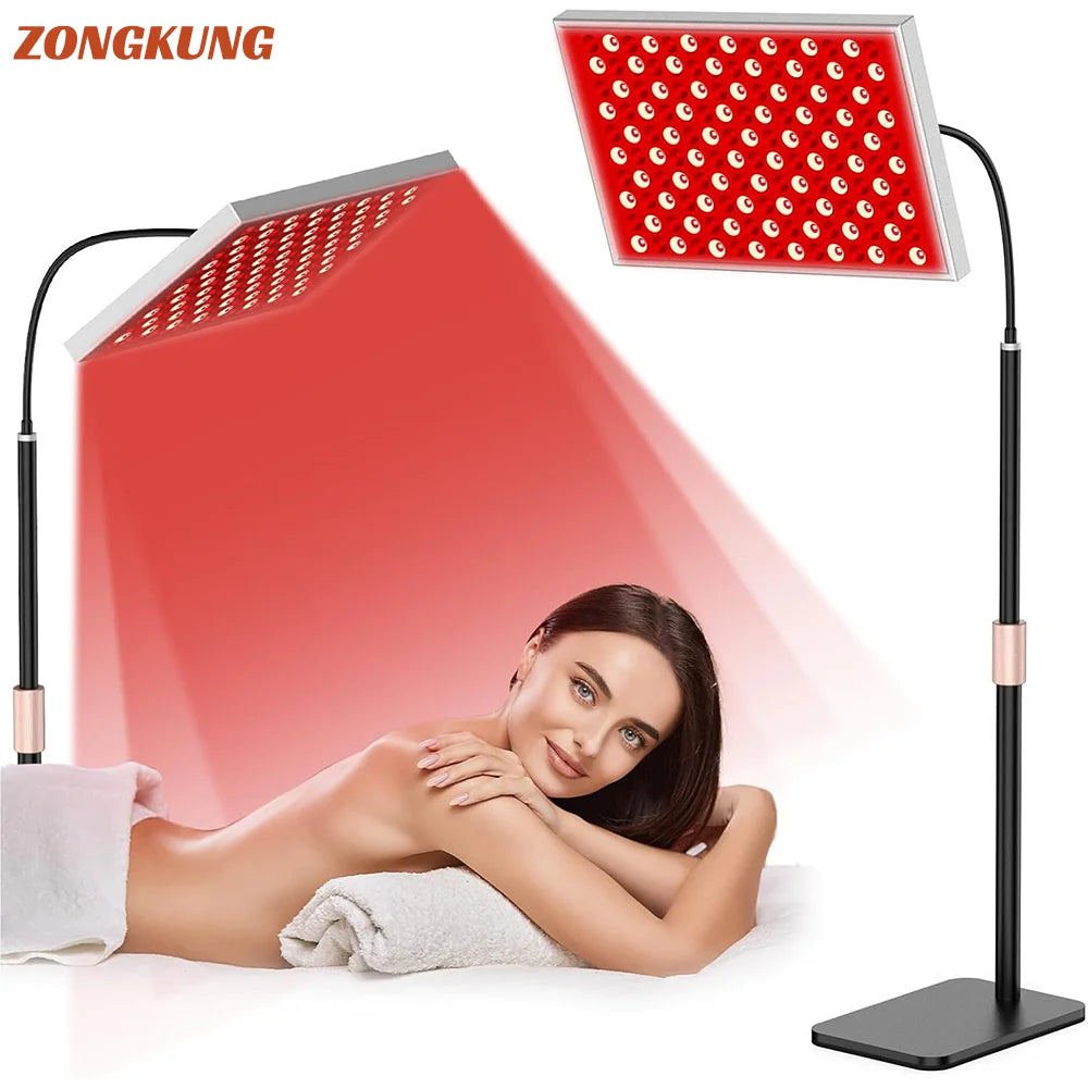 45W Red Light Therapy for Body Infrared Light Therapy Panel with Stand 660nm Red Light and 850nm Infrared LED Therapy Device