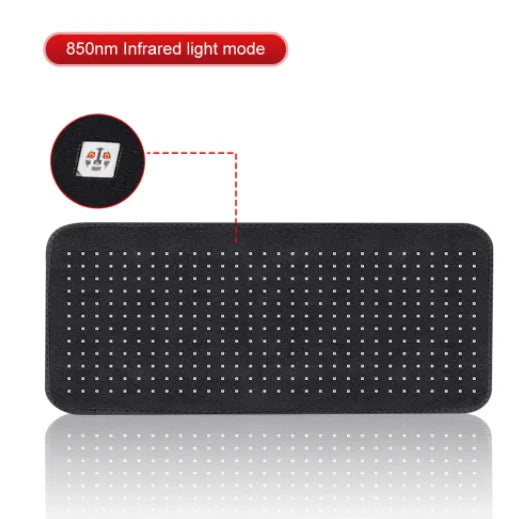 360pcs LED Red&Infrared Light Therapy Pad for Body Pain NIR Deep for Back Knee Relief 660 850nm Home Heating Light Therapy Wrap