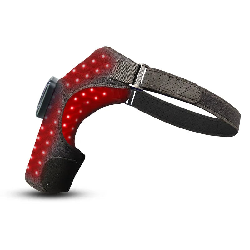 Red Light Therapy Shoulder Brace,660&850 nm Infrared Therapy Wrap with Pulse Therapy for Shoulder Pain Relief(Cordless or Wired)