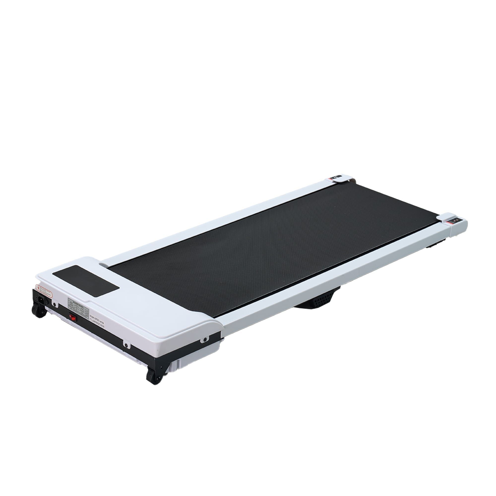 White and black treadmill.