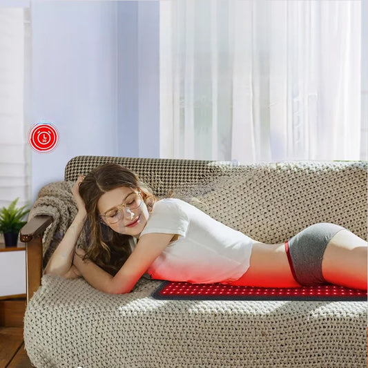 360pcs LED Red&Infrared Light Therapy Pad for Body Pain NIR Deep for Back Knee Relief 660 850nm Home Heating Light Therapy Wrap