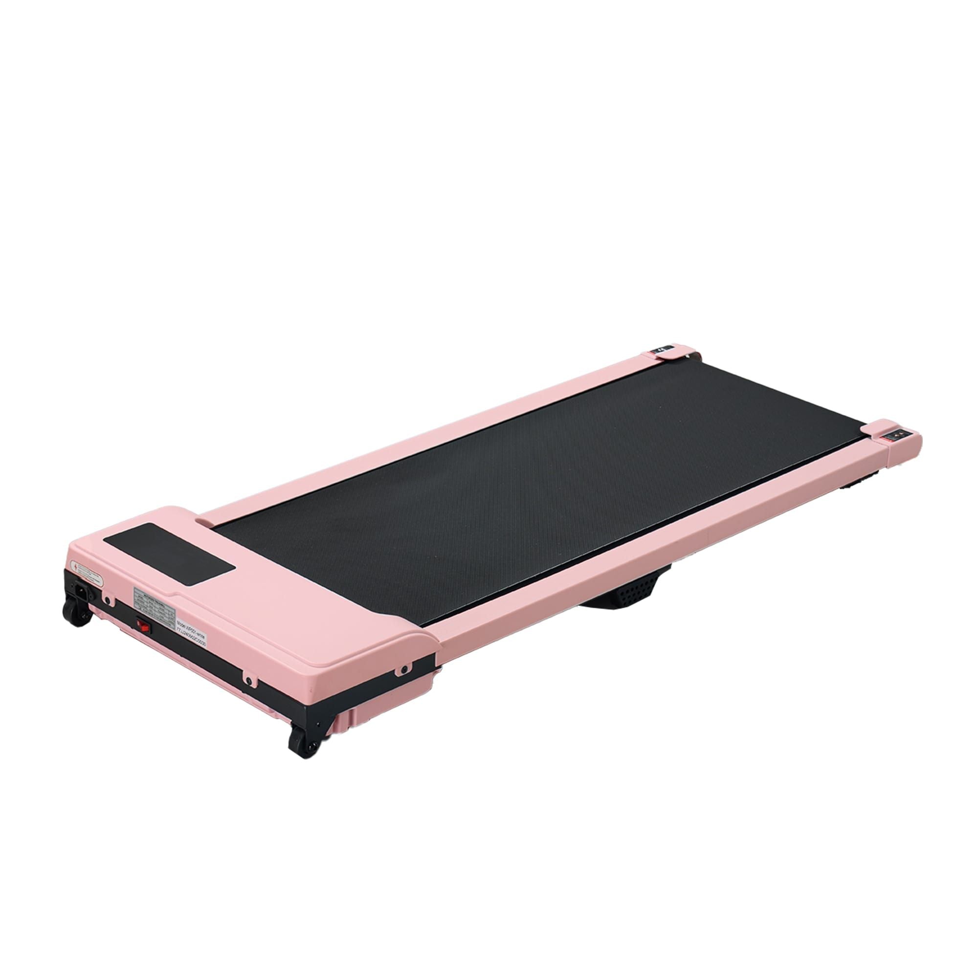 Pink treadmill on a white background