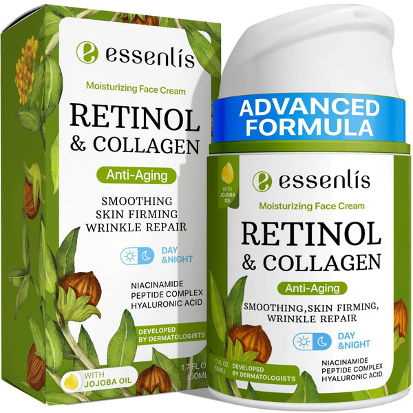 Essenlis Retinol & Collagen moisturizing face cream.