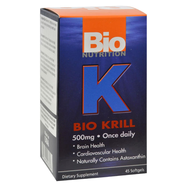 Box of Bio Nutrition Bio Krill dietary supplement.