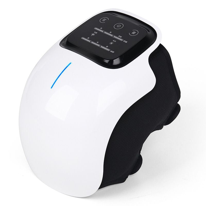 White and black electronic device with control panel.