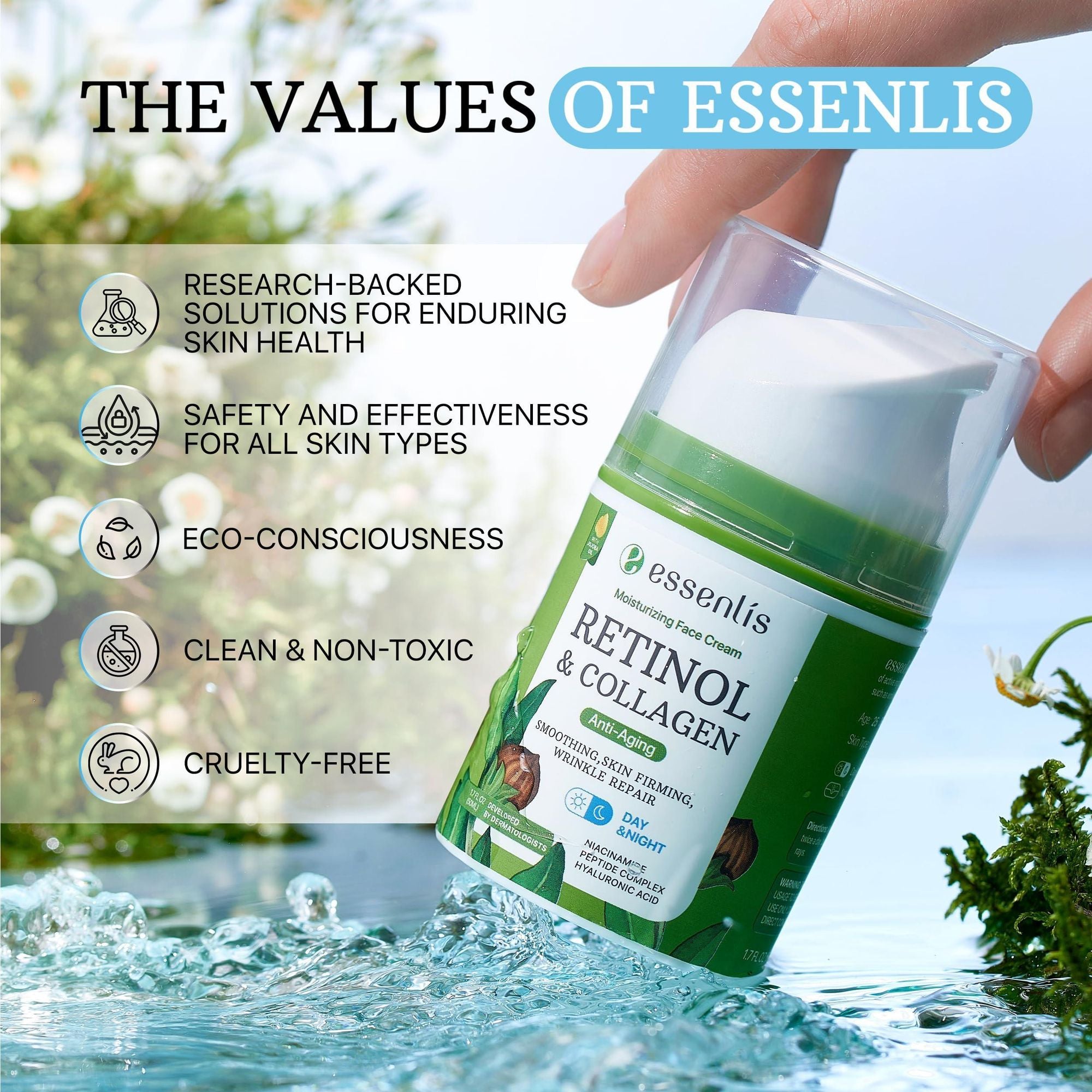 Essenlis Retinol & Collagen cream.