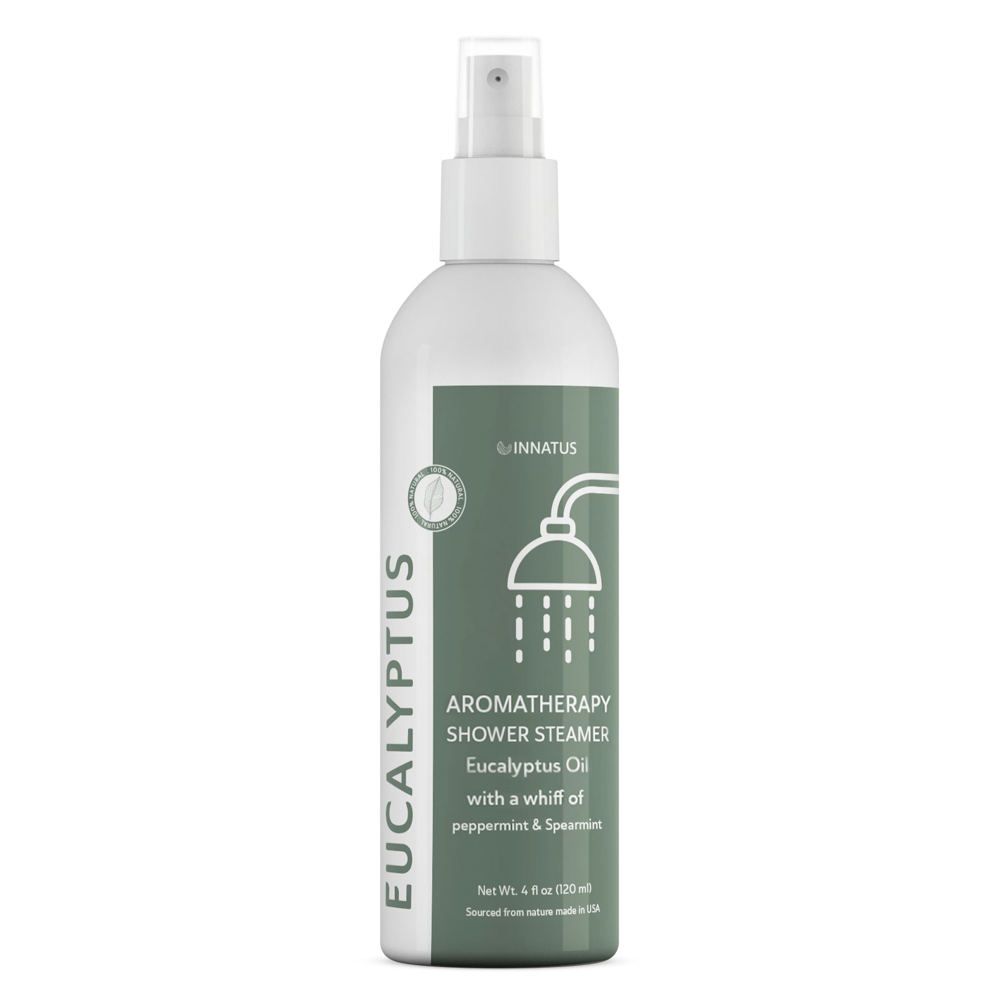 Eucalyptus aromatherapy shower steamer bottle.