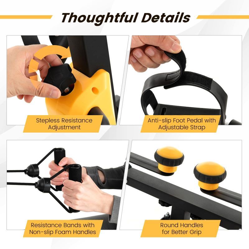 Product features with text labels on a white background