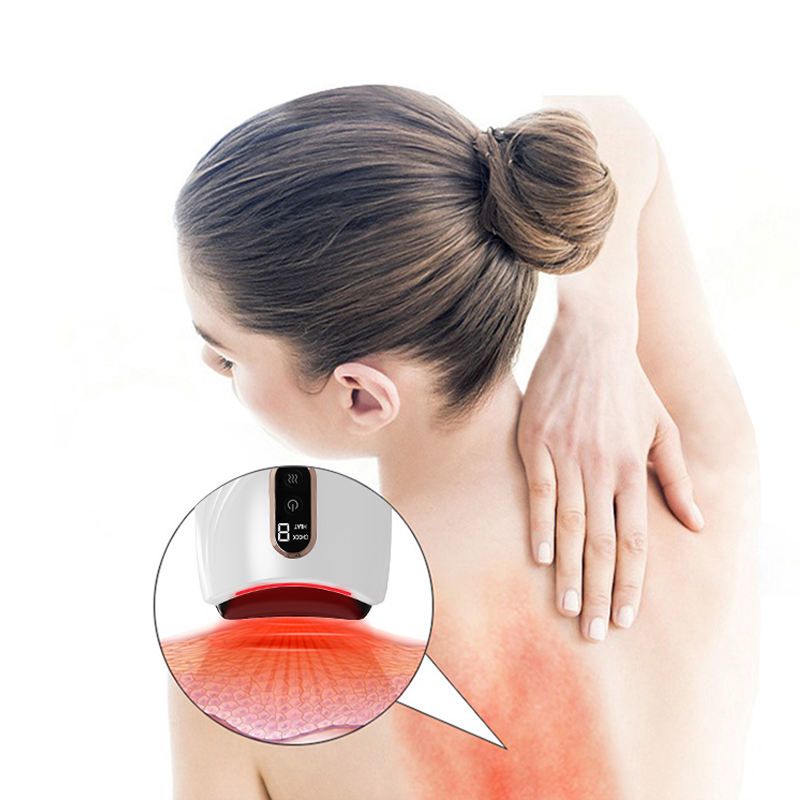 a handheld massager device.