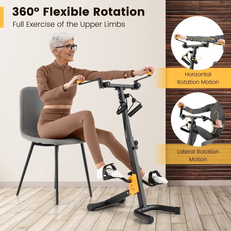 360-degree flexible rotation exercise bike.