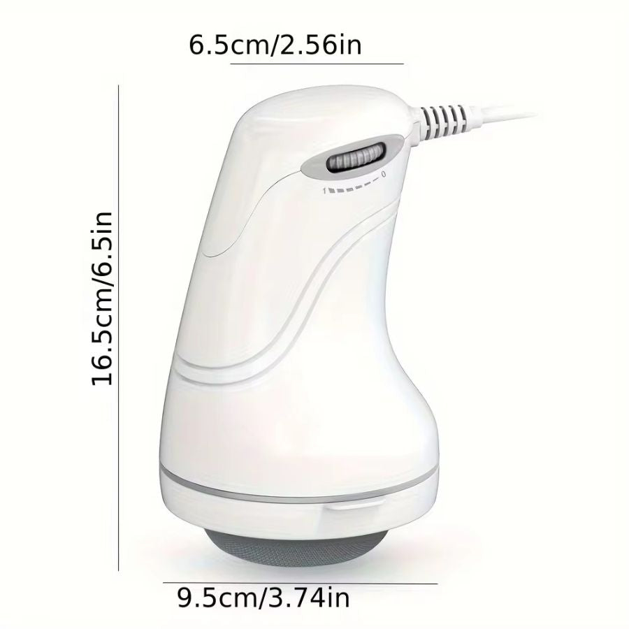 White electronic device with measurements on a white. background
